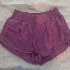 lululemon Pink Hotty Hot Shorts 2.5